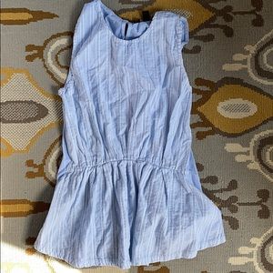 Light blue peplum top